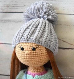 Вязаная кукла Стеша