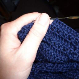 Вяжем рюши без отрыва нити.