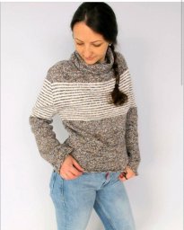 Свитер без швов, вяжем спицами