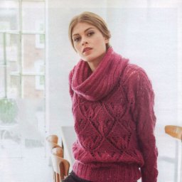 Милый пуловер спицами