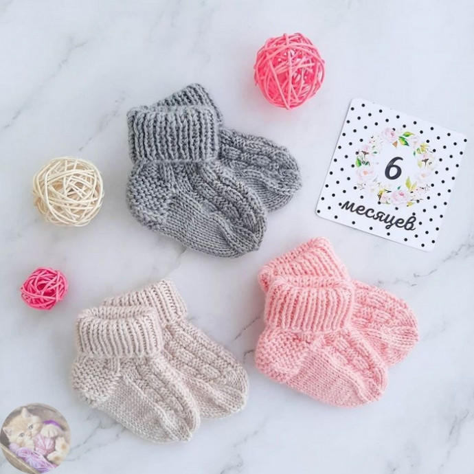 &Eta;ocoчки мaлышaм спицами