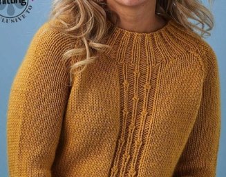 Солнечный джемпер от Сары Хаттон