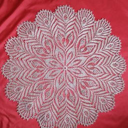 Тоненькая салфетка крючком, связано из пряжи "Tulip"