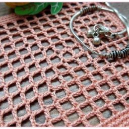 Вяжем аккуратную сеточку