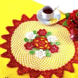 Вяжем ажурную салфетку