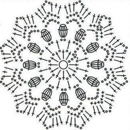 Четкие схемы мотивов крючком