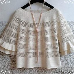 Кофточка филеечкой. Крючок.