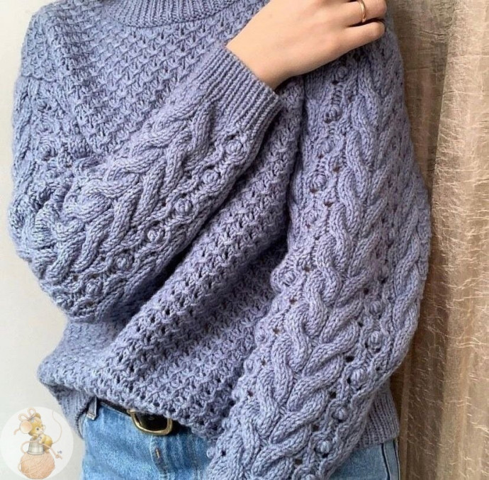 Свитер крупной вязки: схема и пара советов