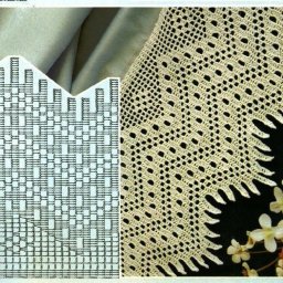 Схема для вязаной каймы