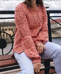 Узор из коллекции Хитоми Шида для джемпера спицами