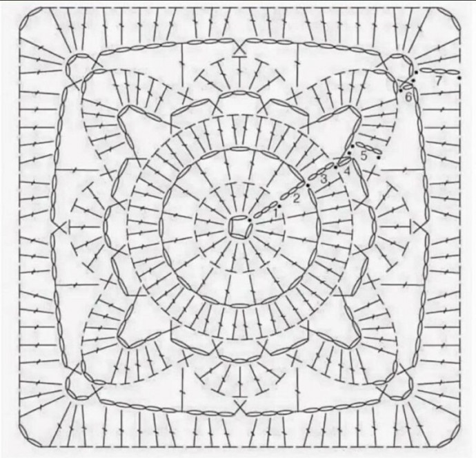 Покрывало из мотивов крючком