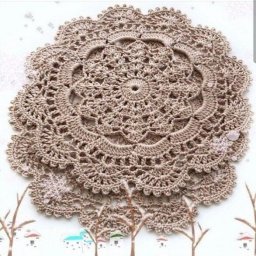 Ажурная салфетка крючком
