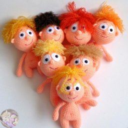 Куколки-пупсики, вяжем крючком