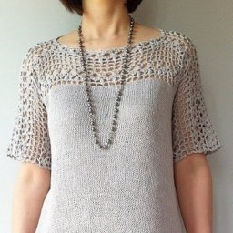 Туника спицами и крючком