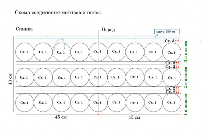 Летняя юбка крючком