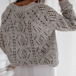 Ажурная кофточка спицами