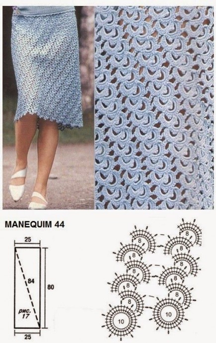 Интересный узор для стильной юбки