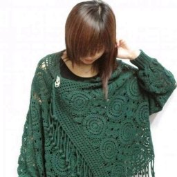 Изумрудный жакет из мотивов