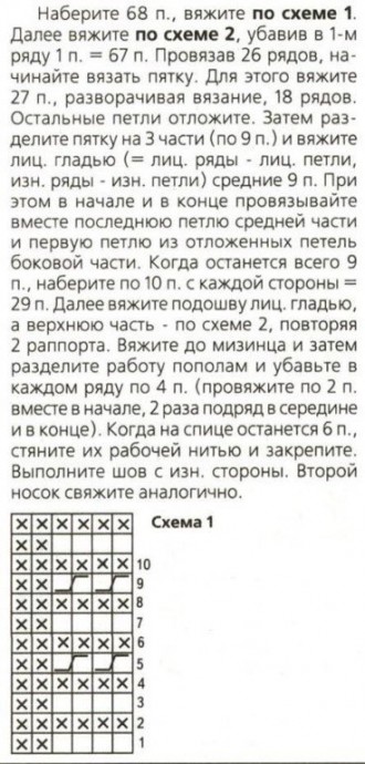 Нежные носочки, вяжем спицами Нежные носочки, вяжем спицами