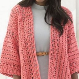 Стильный кардиган крупной вязкой