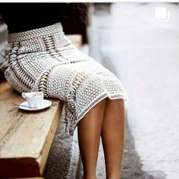 Вяжем ажурную юбку