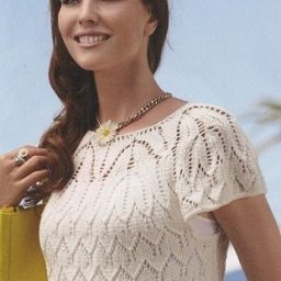 Вяжем ажурный топик, лето еще вернется!