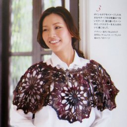 Интересная накидка крючком