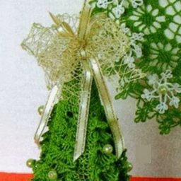 Интересный вариант вязаной ёлки