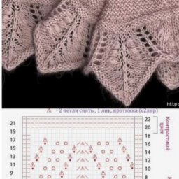 Кайма спицами