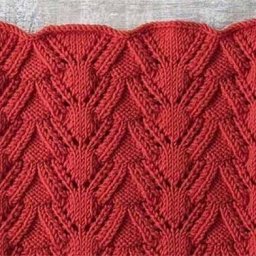 Красивый узор спицами