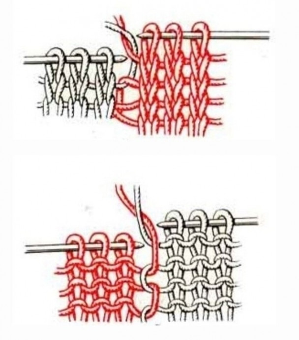 Джемпер с интарсией спицами