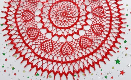 Салфетка "Рядом", вяжем крючком