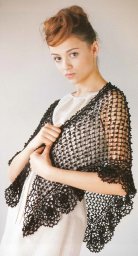 Ажурная шаль крючком