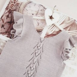 Эффектный узор спицами