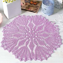 Красивая салфетка, вяжем крючком