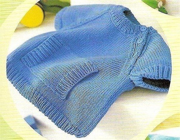 Очаровательный пуловер для малыша