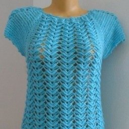 Узор для кофточки "Бирюза"