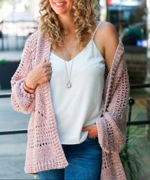 Жакет крючком из двух шестиугольников