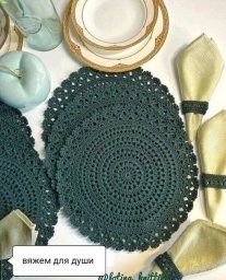Салфетка крючком: схема и вдохновение