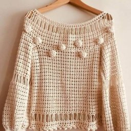 Роскошный джемпер крючком