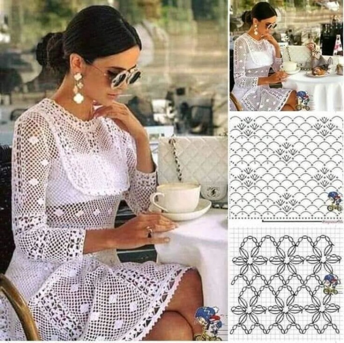 Ажурное платье крючком Ажурное платье крючком