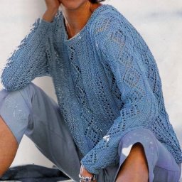 Эффектный пуловер спицами, подборка узоров