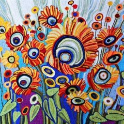 Картины из остатков пряжи