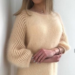 Нежное платье из пуха норки