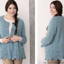 Нежный жакет спицами