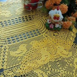 Пасхальные салфетки крючком