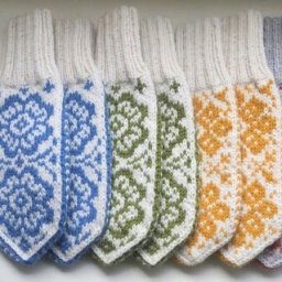 Жаккардовый узор для теплых варежек