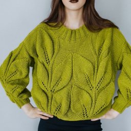 Эффектный узор спицами