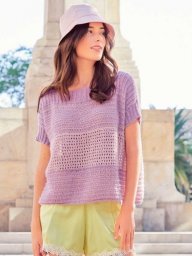 Летняя футболка топ спицами