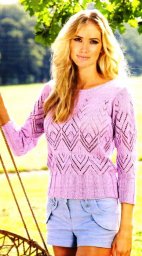 Ажурный пуловер